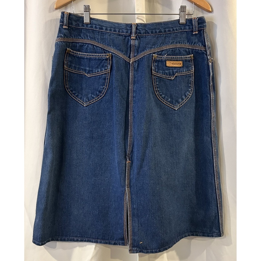 Vintage Gitano skirt 90's Y2K Blue Denim RARE FIND